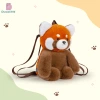 Duoai genuine Red Panda plush toy doll, large-capacity backpack doll, daily travel birthday gift Specification image
